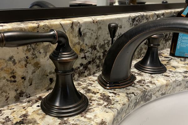 Bathroom faucet installation in Elgin IL - Kohler fixtures by Fox Valley Plumbing